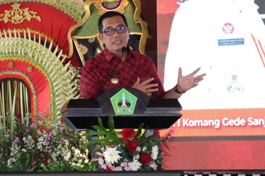 Kepala Desa Selanbawak Menghadiri Penandatanganan MoU dengan Bupati Tabanan dan Perbekal se-kabupaten Tabanan menuju kedaulatan pangan dan memperkuat UMKM